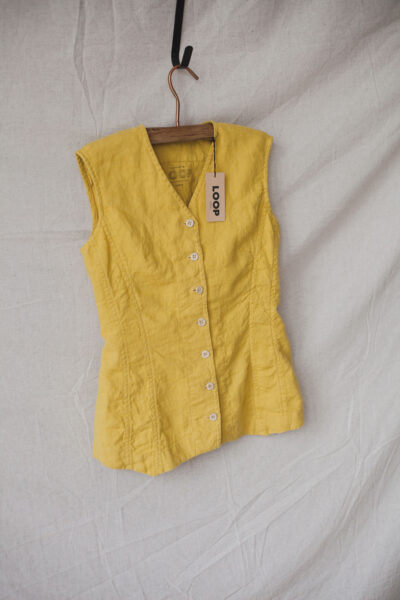 Жилет 100% умягченный лен