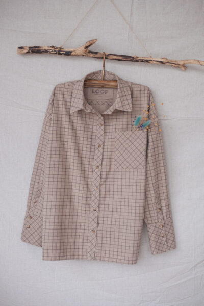 Рубашка в клетку (100% хлопок)