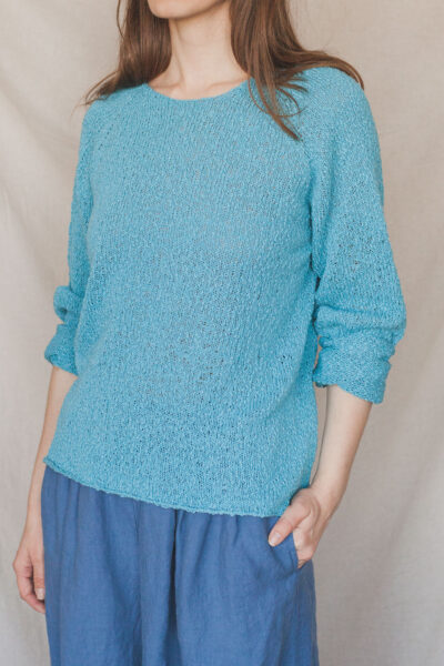 Свитер 100% хлопок (голубой)